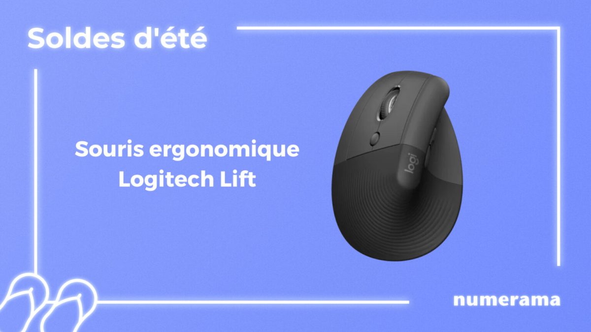 Logitech Lift Souris Ergonomique // Source : Numerama