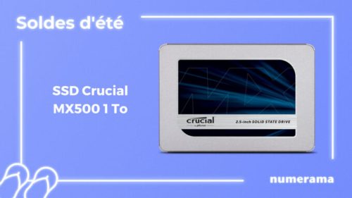 Disque dur SSD MX500 1 To // Source : Numerama