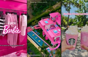 Impossible de passer à côté du phénomène Barbie // Source :  juliezwingelstein, Airbnb, sabah.sdl sur TikTok. Montage Numerama avec Canva.