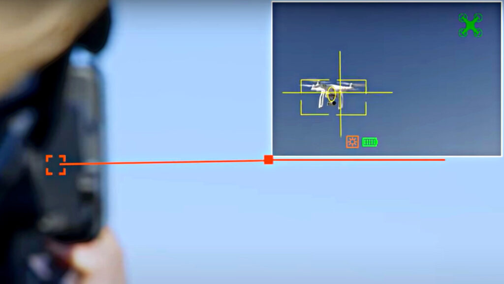 Un exemple de ciblage de drone depuis le viseur. // Source : Smart Shooter