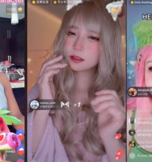 La nouvelle tendance TikTok des lives PNJ // Source : Pinkydoll,natuecoco et cherrycrush sur TikTok. Montage Numerama avec Canva.