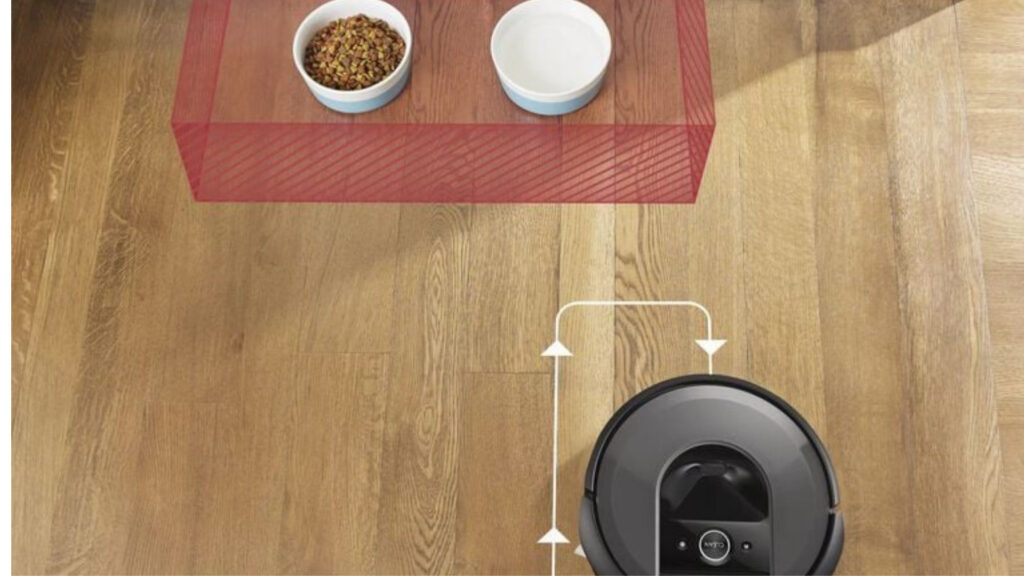 You can define personalized zones so that your Rommba does not eat your cat's kibble, for example // Source: iRobot