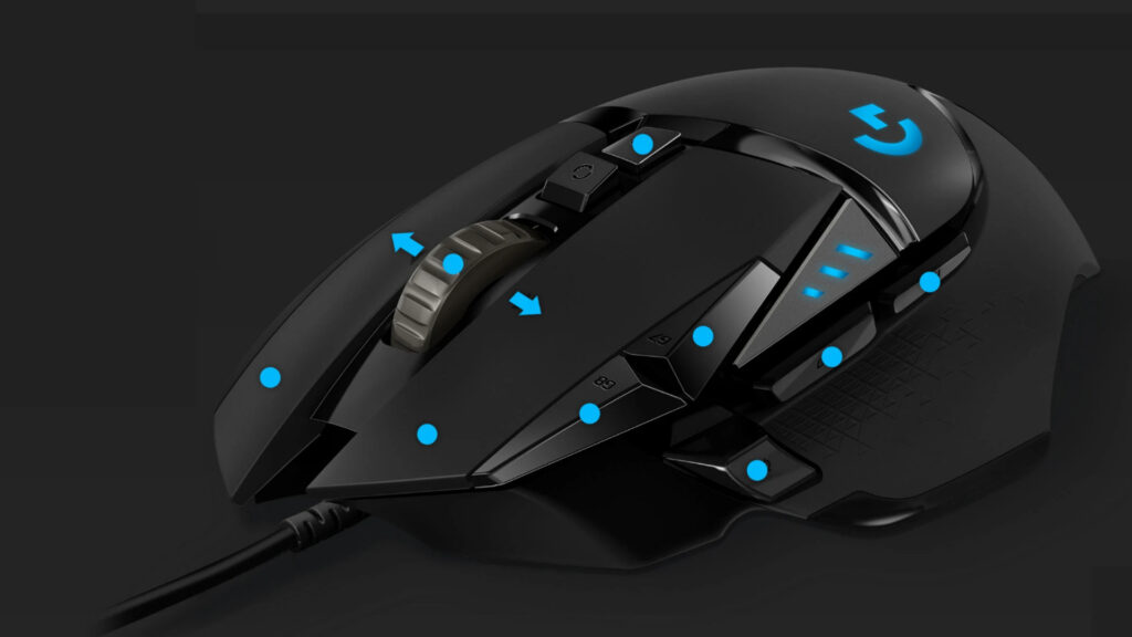 La G502 Hero dispose de 11 Boutons Programmables // Source : Logitech