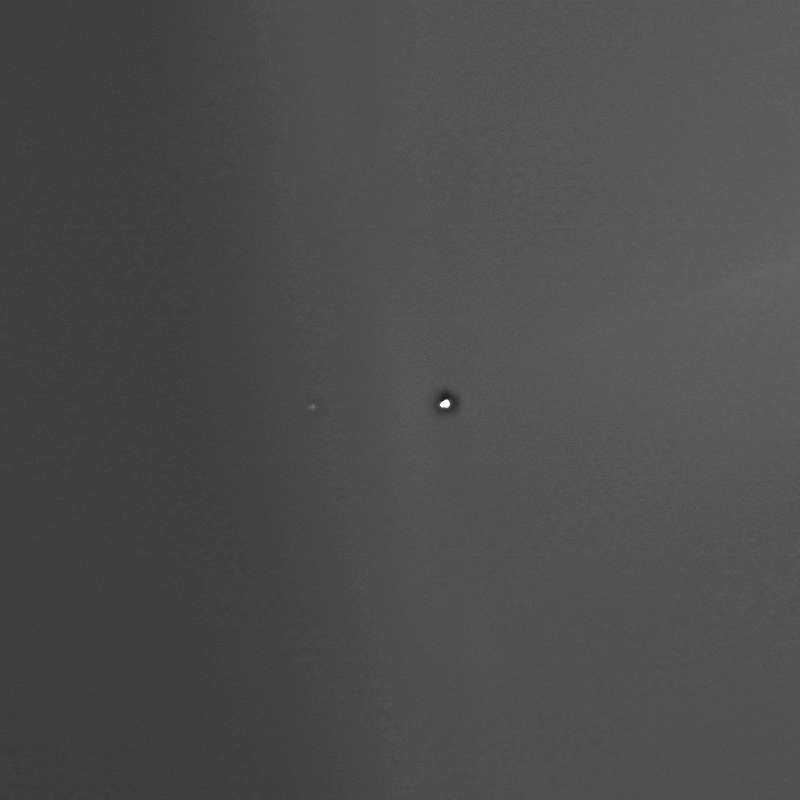 Earth and Moon seen by Mars Express.  // Source: ESA/DLR/FU Berlin, CC BY-SA 3.0 IGO