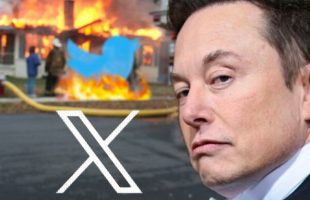 Elon Musk renomme Twitter en X.com // Source : Montage Numerama