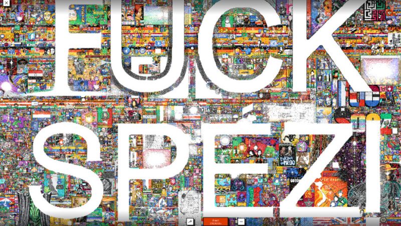 r/Place se finit avec des pixels en noir et blanc et un ultime « fuck Spez »