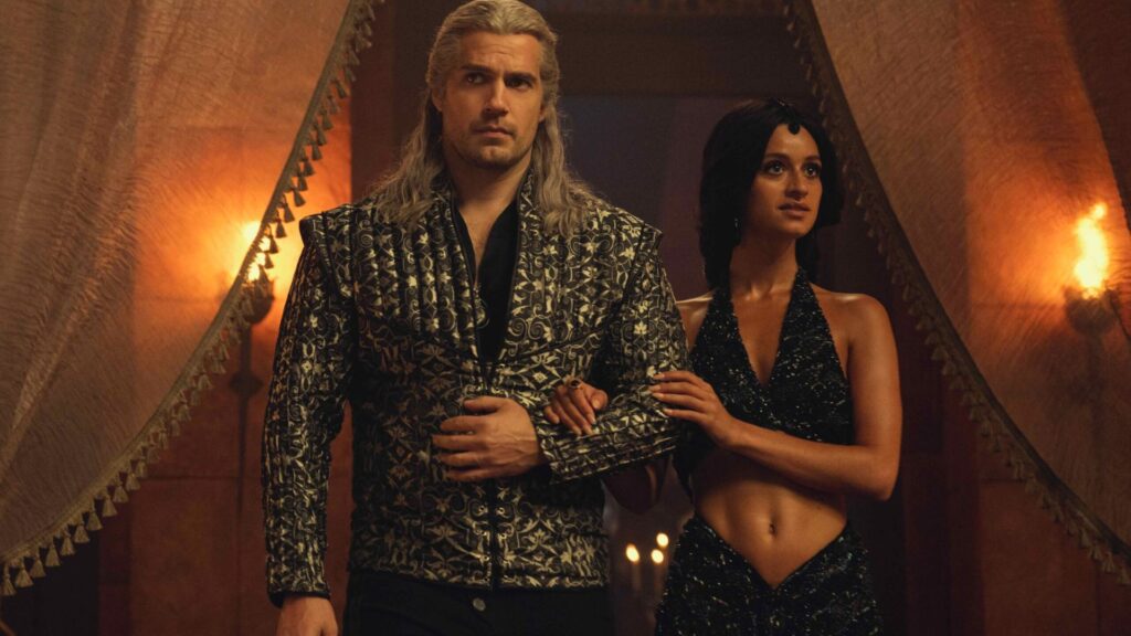 Geralt et Yennefer dans la saison 3 de The Witcher. // Source : Netflix