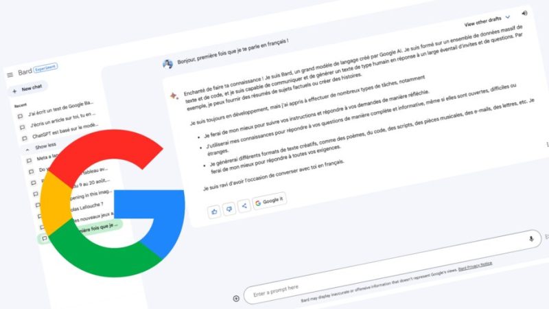Google Bard est sympa, mais un peu bête