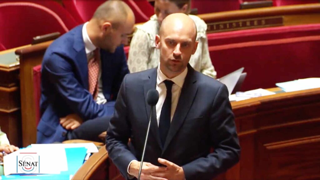 Jean-Noël Barrot au Sénat // Source : Sénat