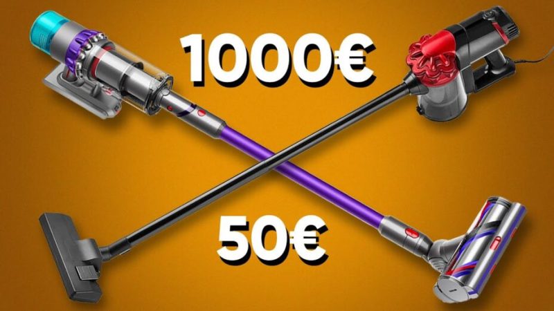 Un Dyson à 1000€ est-il vraiment meilleur qu’un aspirateur à 50€ ?