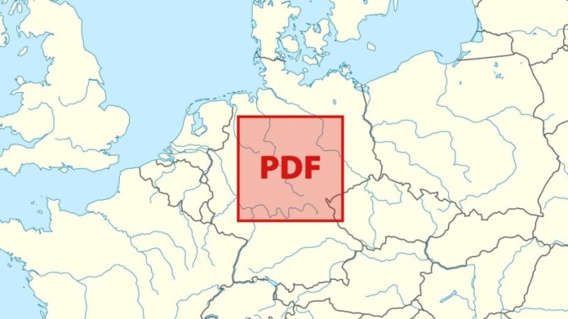 Vous pouvez faire un PDF grand comme un tiers de l’Allemagne