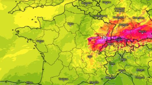 Les orages du 11 juillet 2023. // Source : Via Twitter @KeraunosObs