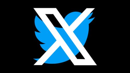 Le logo de X sur celui de Twitter.  // Source : Numerama