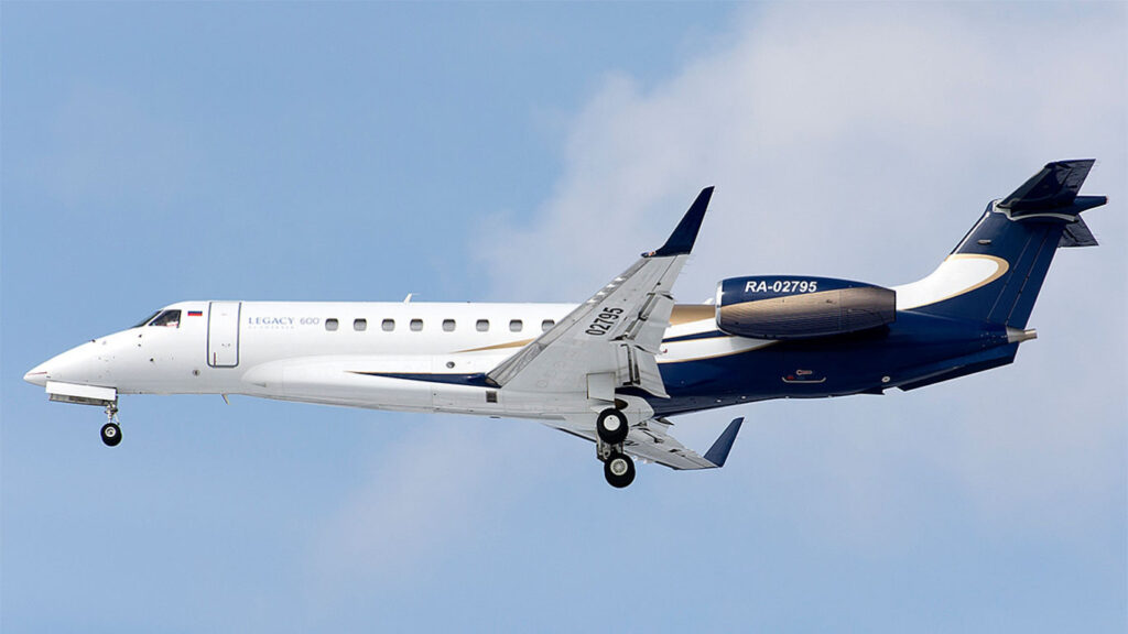 Un Embraer Legacy 600. // Source : Jetphoto