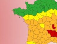 Vigilance rouge sur 4 départements le 22 août 2023. // Source : Météo France