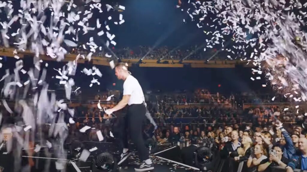 Imagine Dragons in Dolby Atmos conversion in Las Vegas // Source: Capture YouTube