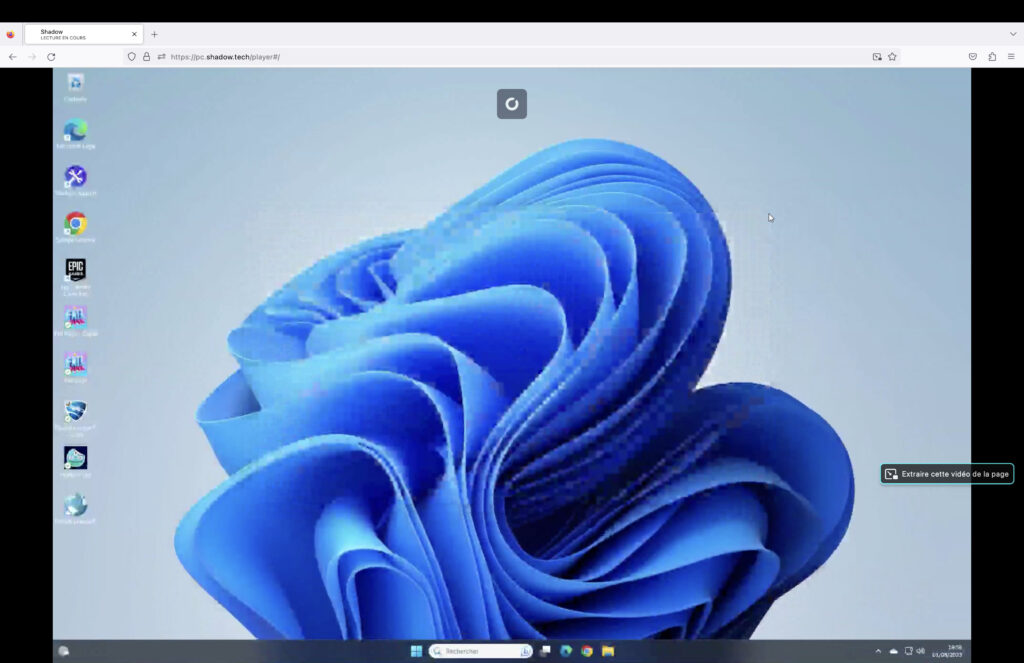 Le bureau Windows depuis Firefox, c'est possible avec Shadow.