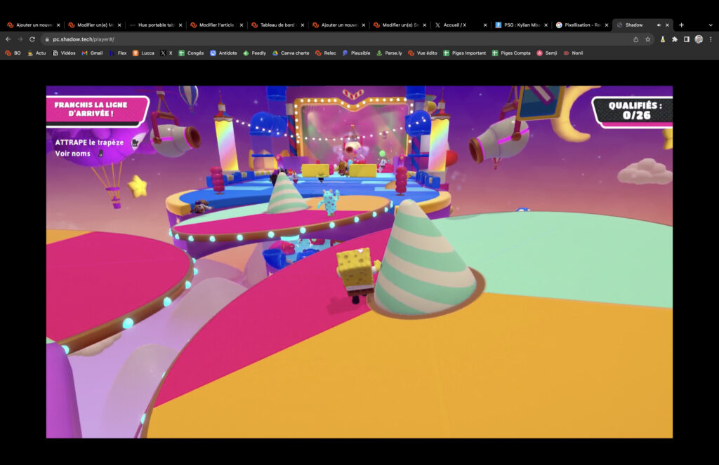 Sur Chrome, Shadow fonctionne pas trop mal. On a pu aller une finale, avec un peu de chance.