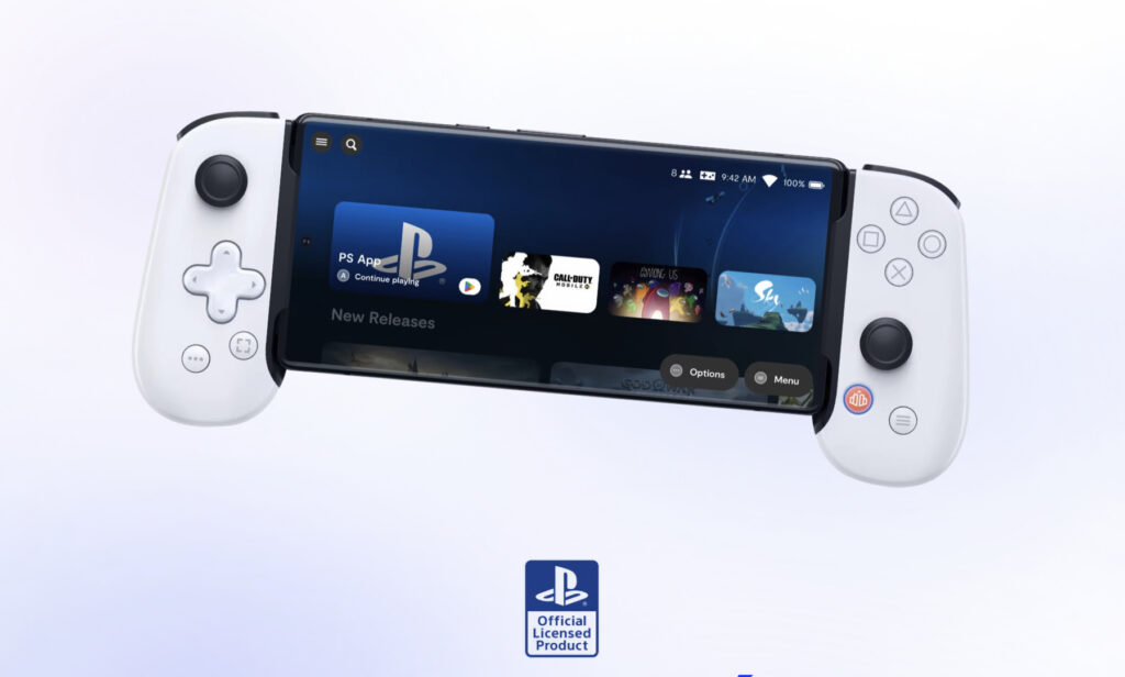 La manette de Backbone est certifiée par Sony. Elle existe pour iPhone (Lightning) et Android (USB-C).