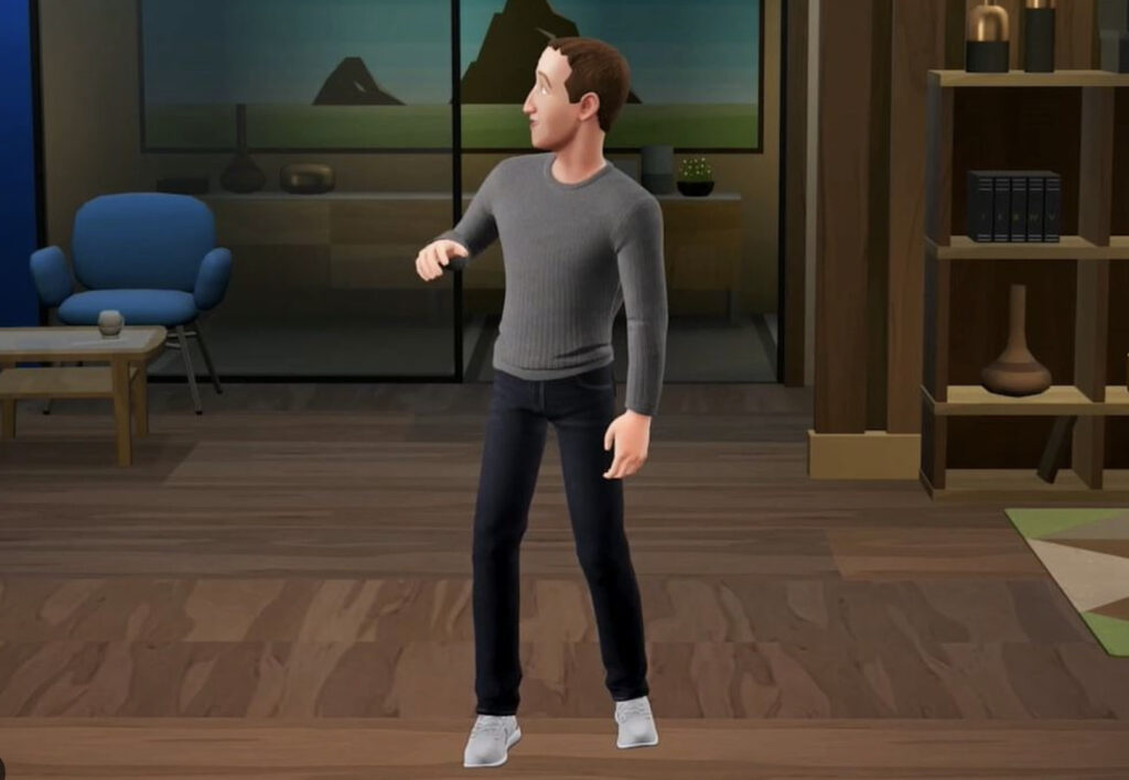 L'avatar de Mark Zuckerberg avec des jambes. // Source : Meta Connect