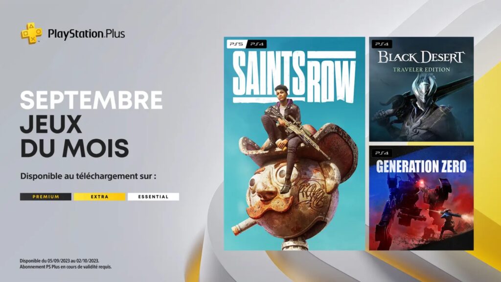 PlayStation Plus en septembre 2023 // Source : Sony