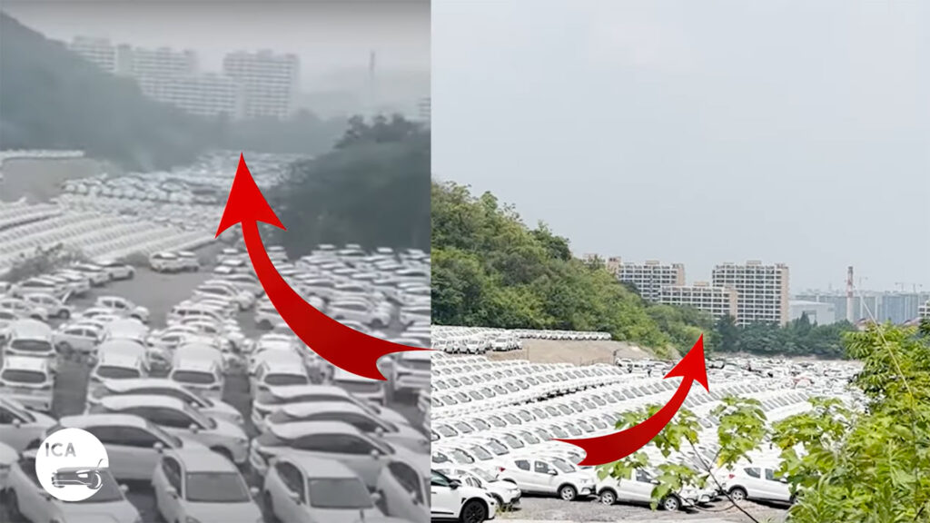 Cimetière de voitures électriques chinoises // Source : Inside China Auto - Youtube