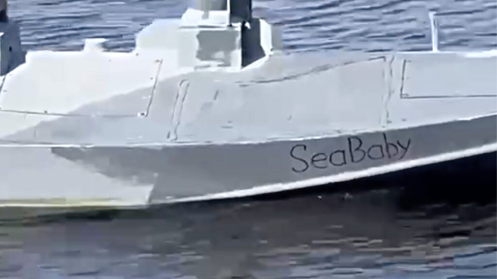 Le Sea Baby aurait déjà été employé à trois reprises. // Source : Forces armées ukrainiennes