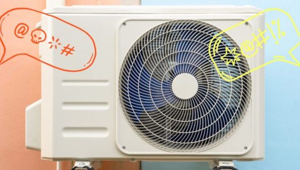 Un climatiseur qui se fati insulter // Source : Création Numerama