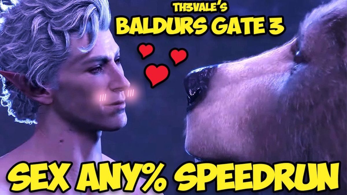 Speedrun Sex% dans Baldur's Gate 3 // Source : Twitter Th3Vale