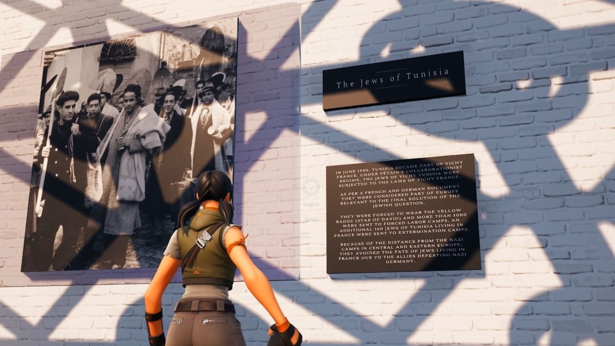 Un musée sur l'Holocauste dans FortniteUn musée sur l'Holocauste dans FortniteUn musée sur l'Holocauste dans Fortnite // Source : Twitter Luc Bernard