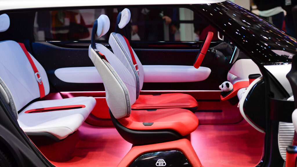 Intérieur concept Fiat Centoventi // Source : LaPresse/Marco Alpozzi pour Fiat