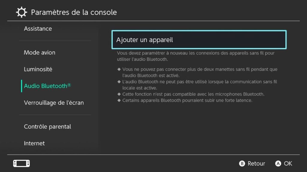 Le support des casques Bluetooth est une des rares nouveautés importantes apportées par une mise à jour de la Switch.