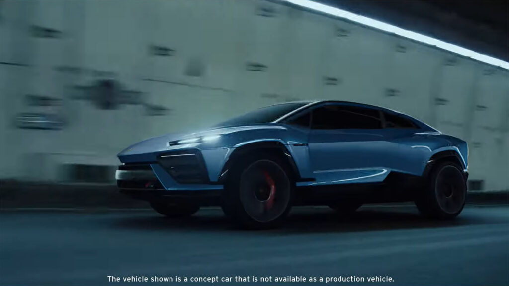Extrait de la vidéo Lamborghini Lanzador // Source : Lamborghini - Youtube 