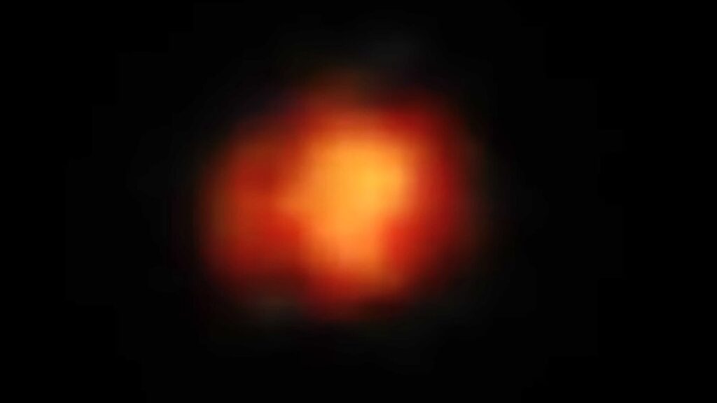 Galaxie de Maisie // Source : NASA/STScI/CEERS/TACC/The University of Texas at Austin/S. Finkelstein/M. Bagley.