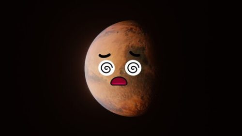 Mars étourdie. // Source : Canva