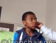 Cette vidéo montre un faux Kylian Mbappé enfant. // Source : French AI Covers