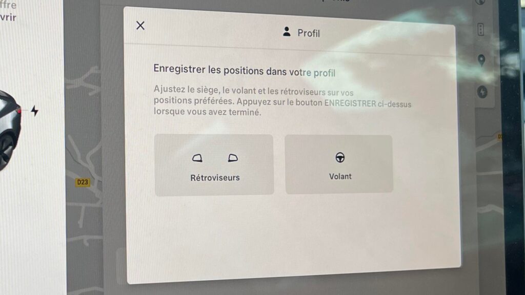 Chaque utilisateur peut avoir ses propres réglages. Dommage d'utiliser ceux du conducteur précédent…