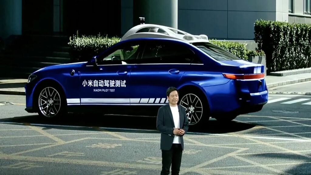 Lei Jun (CEO Xiaomi) et la voiture autonome // Source : Xiaomi