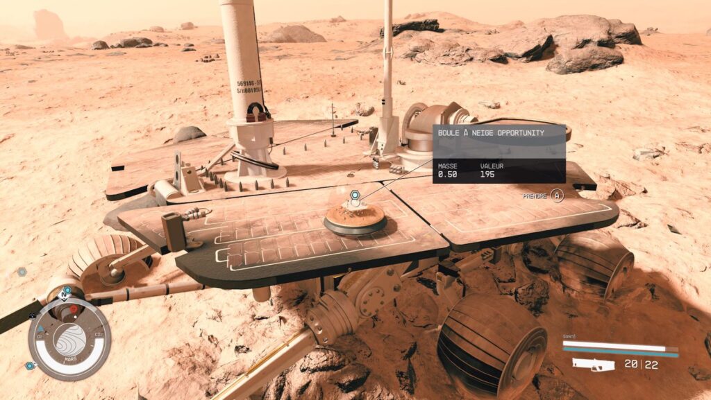 Le Rover Opportunity dans Starfield // Source : Capture Xbox