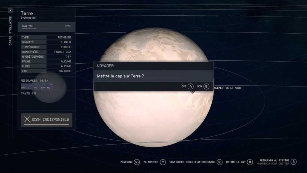 La Terre dans Starfield // Source : Capture Xbox