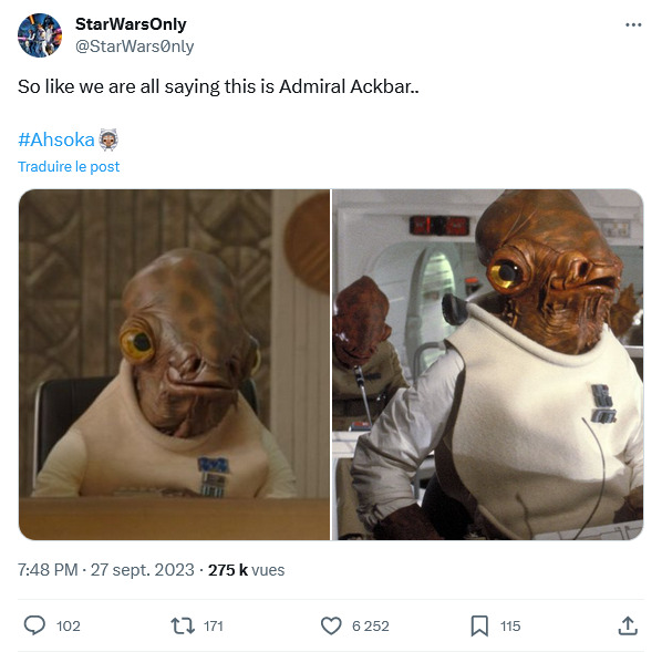 Ackbar comparaison