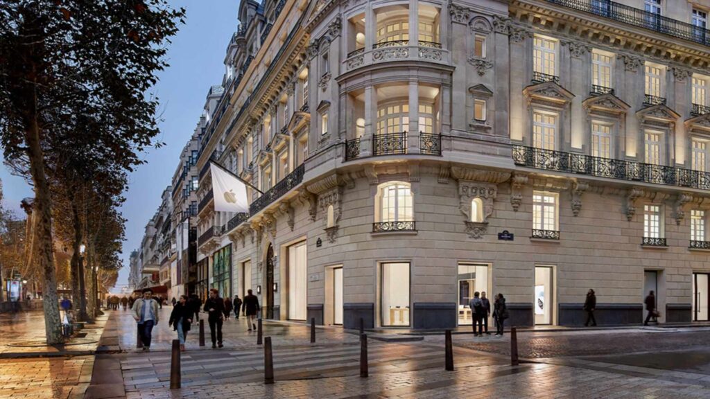 Le Apple Store des Champs Elysées // Source : Apple 