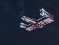 Le X-Wing de Star Wars dans Starfield // Source : Reddit