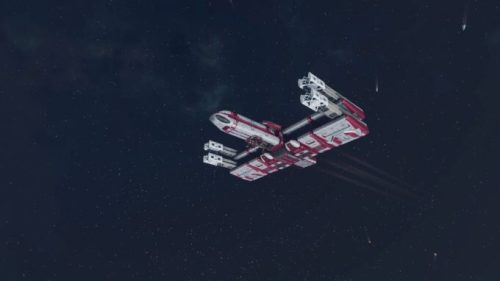 Le X-Wing de Star Wars dans Starfield // Source : Reddit