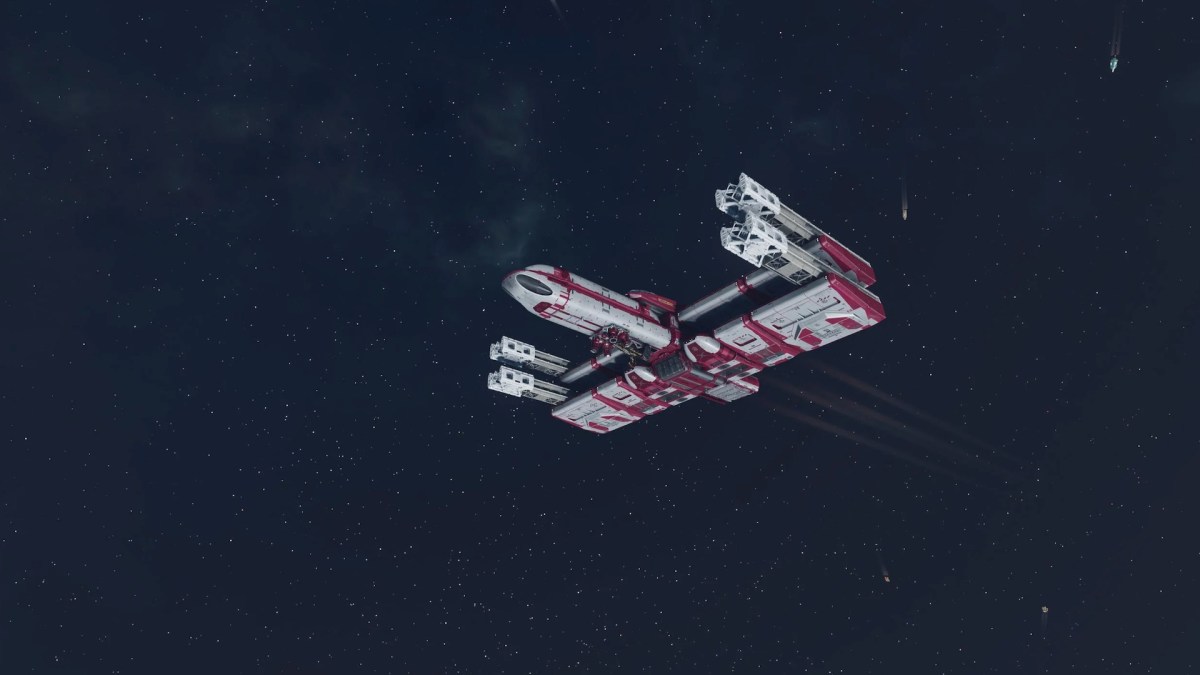 Le X-Wing de Star Wars dans Starfield // Source : Reddit