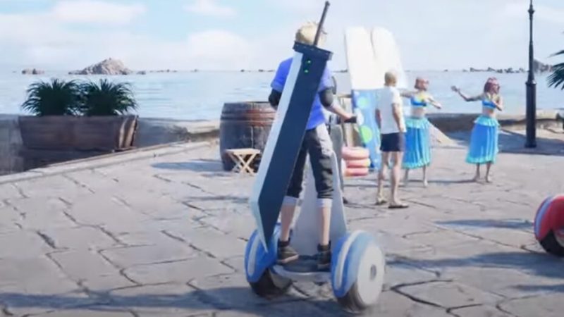 Qu’y a-t-il de plus ridicule qu’un Segway ? Le héros de Final Fantasy VII sur un Segway