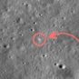 Chandrayaan-3 sur la Lune. // Source : NASA's Goddard Space Flight Center/Arizona State University ; annotations Numerama