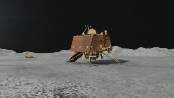 Chandrayaan-3 sur la Lune. // Source : ISRO