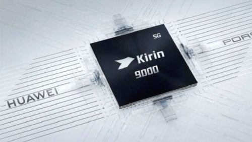 La puce Kirin 9000 de Huawei, lancée en 2020. // Source : Huawei