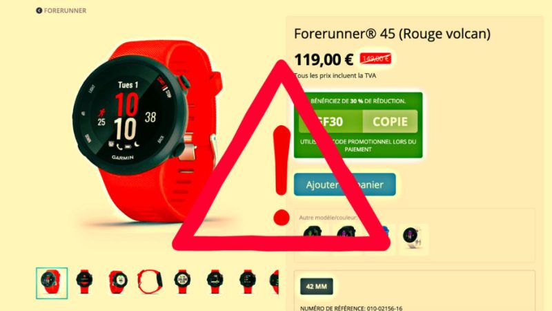 Ces faux-sites d’arnaque vendent des montres Garmin inexistantes